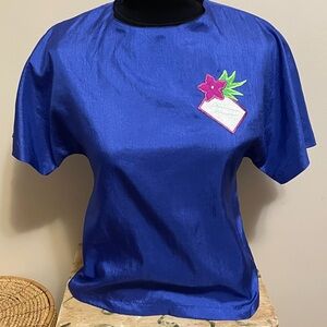 Vintage Top with Floral Patch